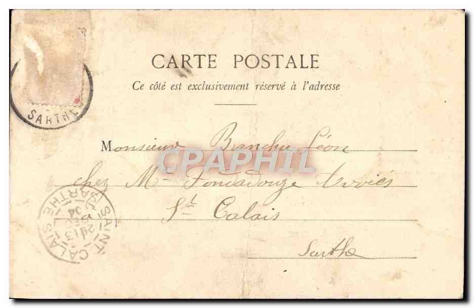 CPA Enfant La revanche du perroquet Oiseau — Verso