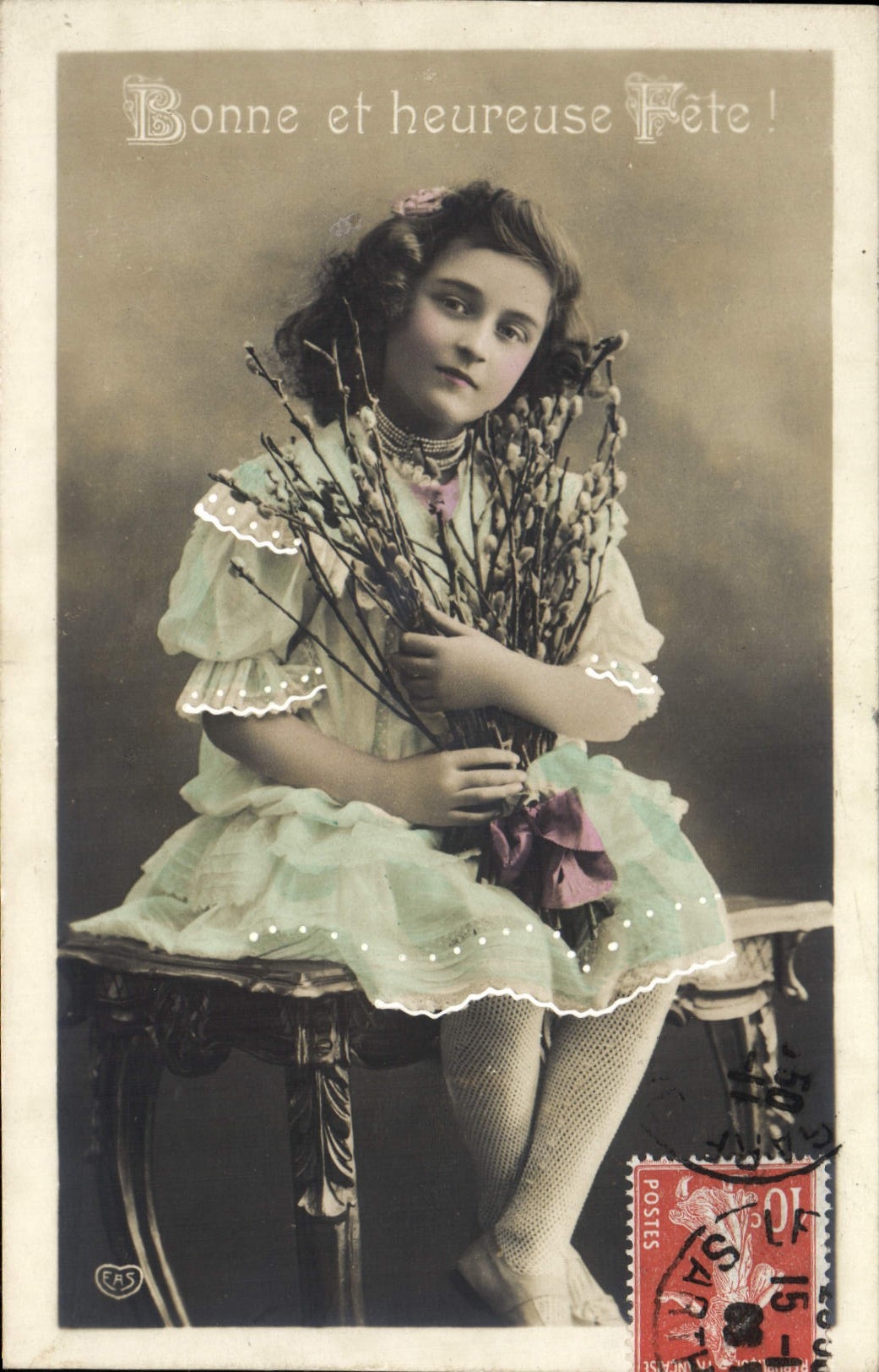 CPA Fantaisie Enfant Bonne et Heureuse Fete