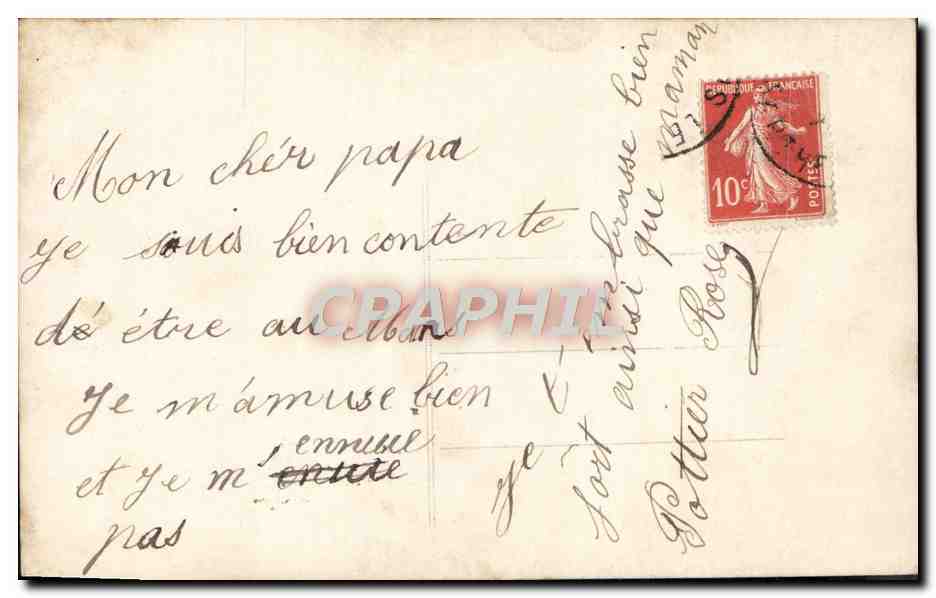 CPA Fantaisie Enfants — Verso
