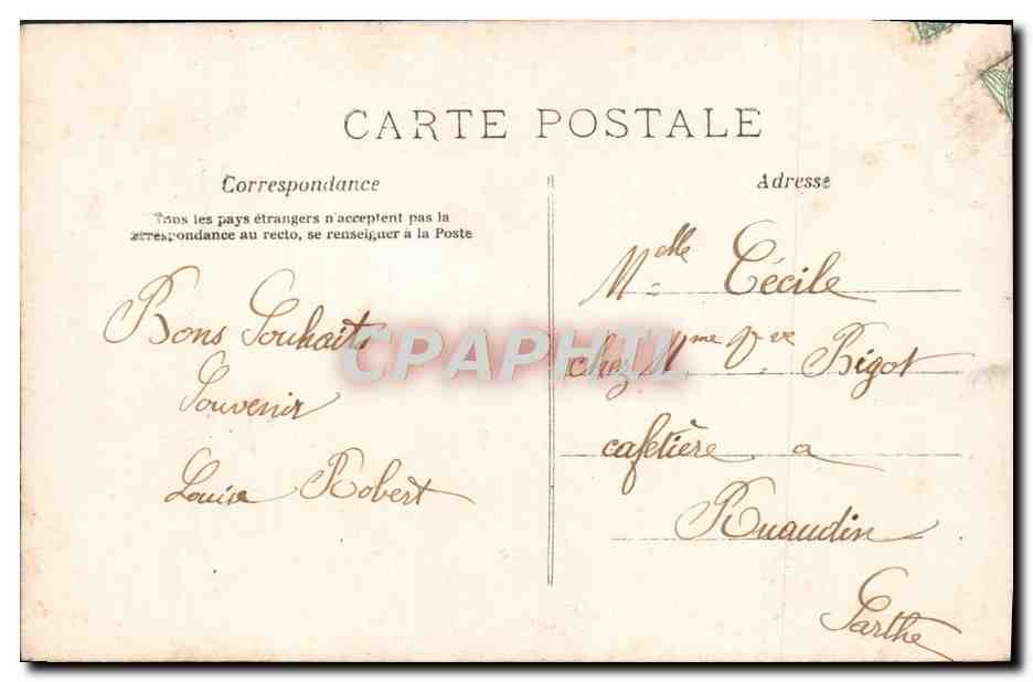 CPA Fantaisie Enfant — Rückseite