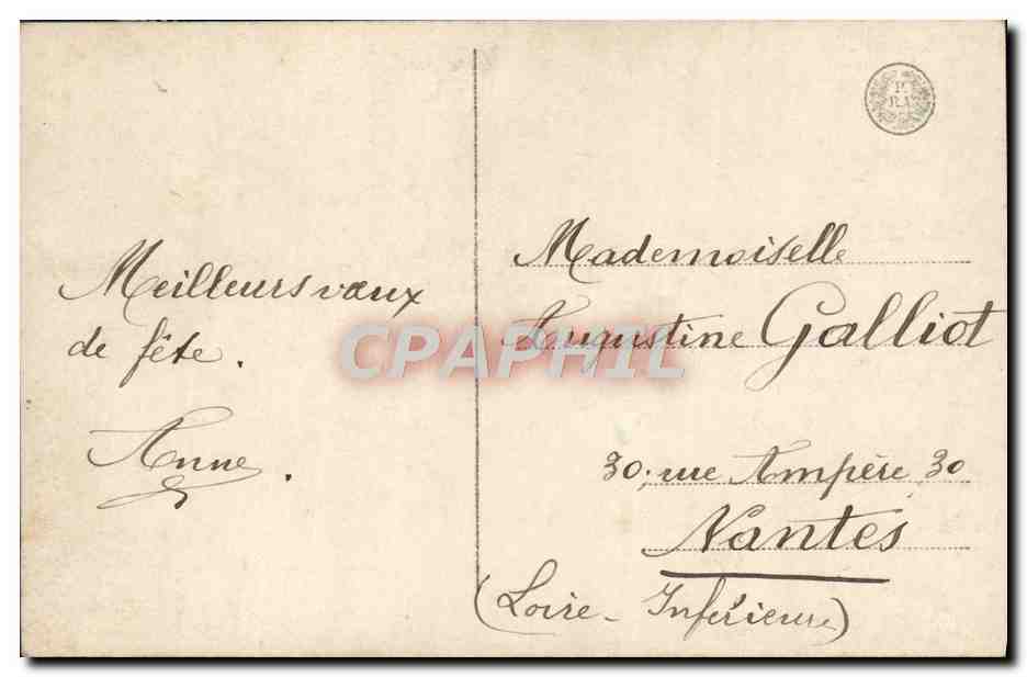 CPA Fantaisie Enfant Bougie — Rückseite