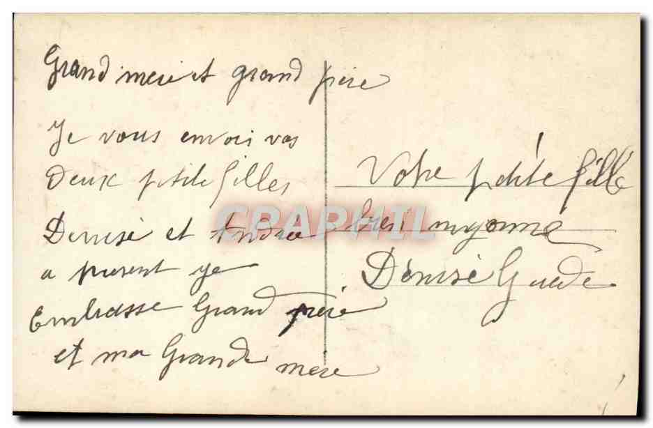 CPA Fantaisie Enfants — Verso