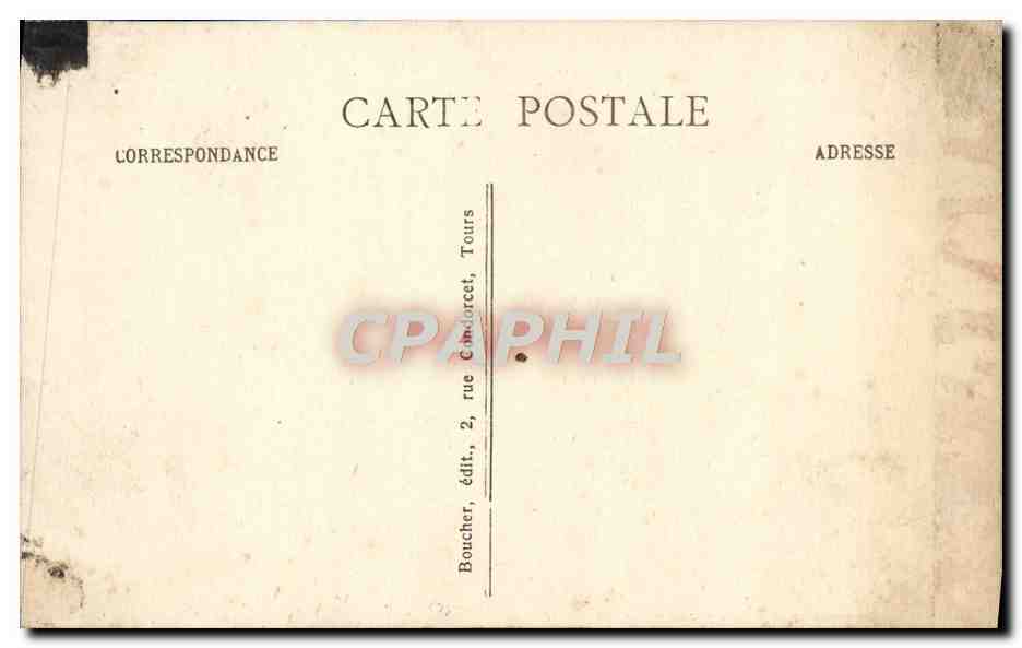 CPA Vernou Sur Brenne L'Etoile et les Villas Vue des bords de la Cisse — Rückseite