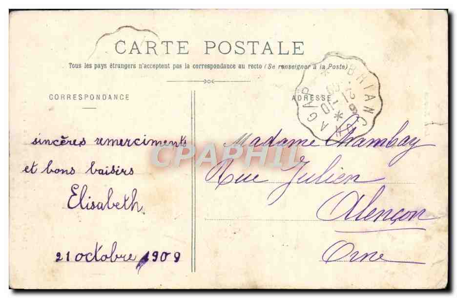 Les Oules du Diable, près la Chapelle — Valgodemard, Les Alpes — V. Fournier, Gap — Rückseite