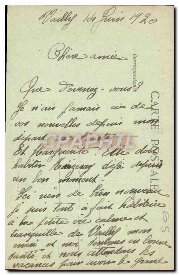 Vailly-sur-Aisne — L'Église — Ruines après guerre — Éditeur non identifié — Rückseite