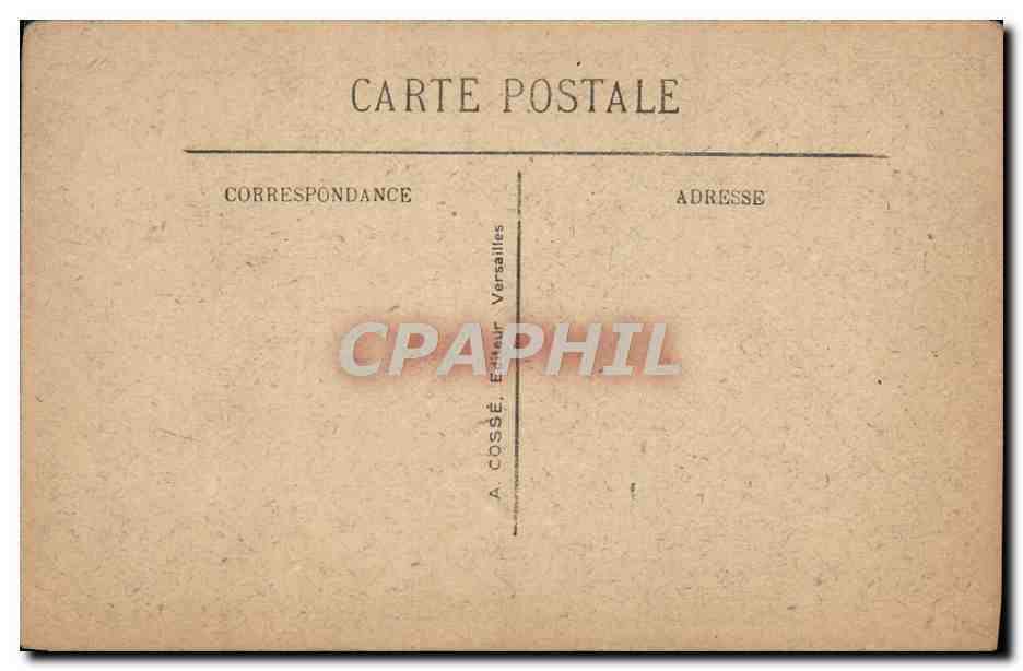 CPA Versailles Chambre a Coucher de Louis XIV — Verso