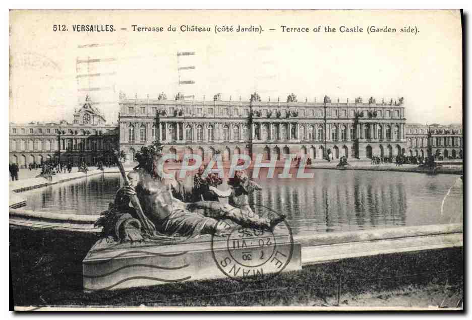 CPA Versailles Terrasses du Chateau 
