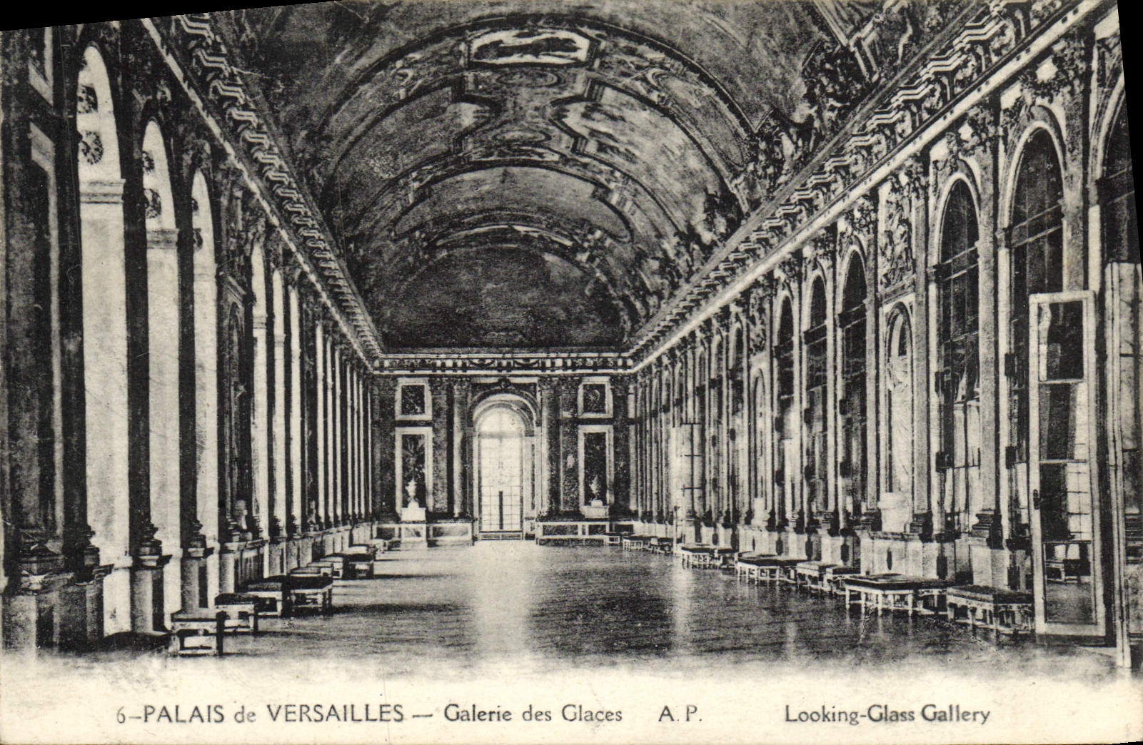 CPA Palais de Versailles Galerie des Glaces