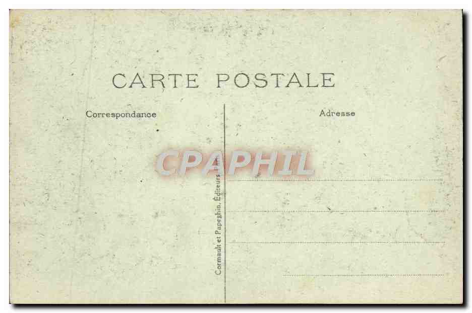 CPA Palais de Versailles Galerie des Glaces — Verso