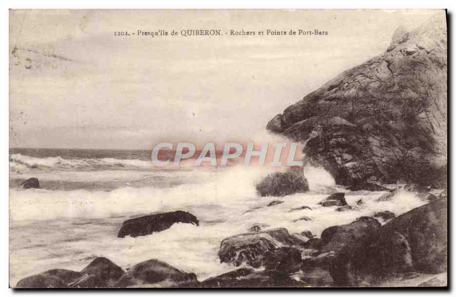 Presqu'île de QUIBERON - Rochers et Pointe de Port-Bara — n° 1202