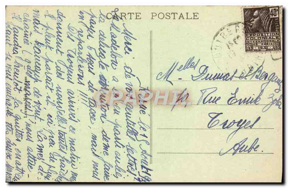 Presqu'île de QUIBERON - Rochers et Pointe de Port-Bara — n° 1202 — Rückseite