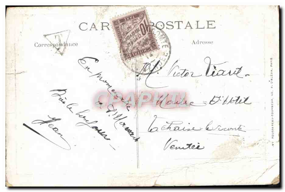 CPA Homme a barbe  — Rückseite