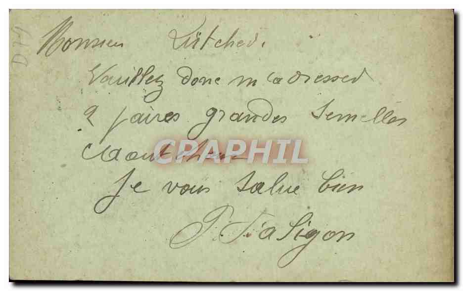 Entier Postal France 10c Semeuse Mayet  — Rückseite