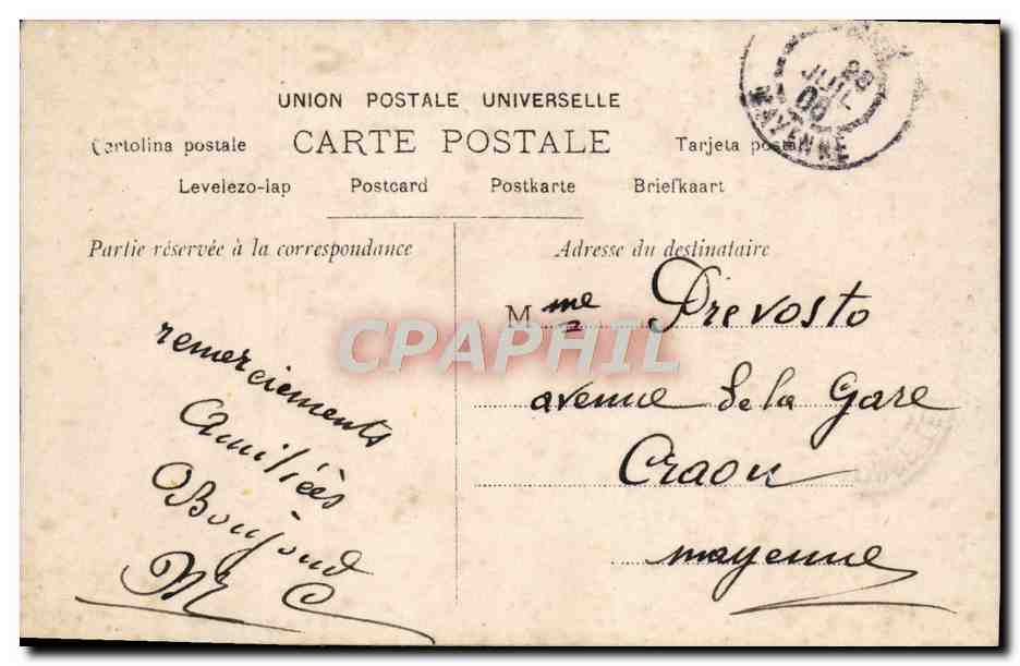 CPA Fantaisie Femme Enfants Anges  — Rückseite