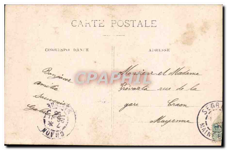 CPA Fantaisie Enfants Peche — Rückseite