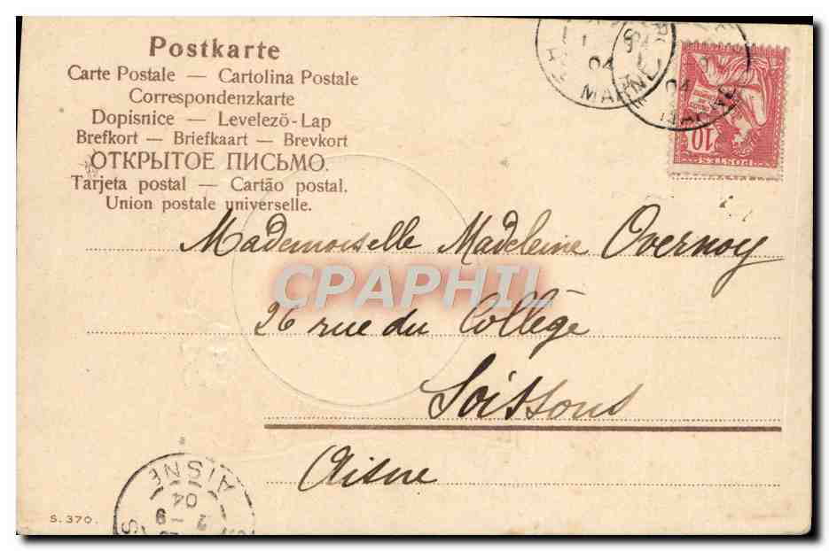 CPA Fantaisie Enfant Bebe — Verso