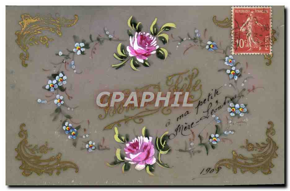 CPA Fantaisie Fleurs 