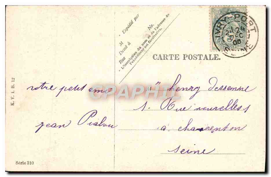 CPA Fantaisie Anges Enfants Poupee Heureux Noel — Rückseite