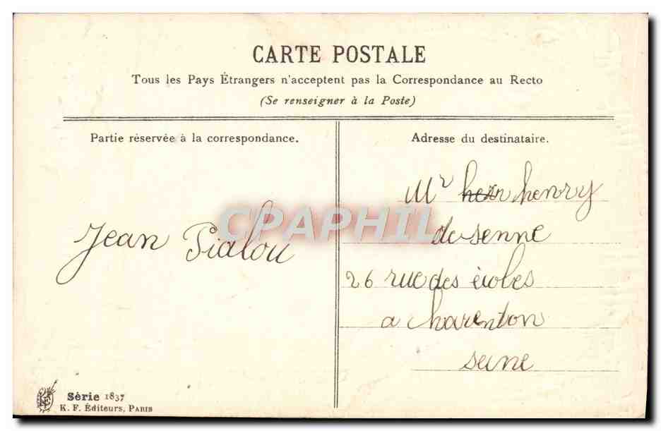 CPA Fantaisie Oiseaux Heureux Noel — Rückseite