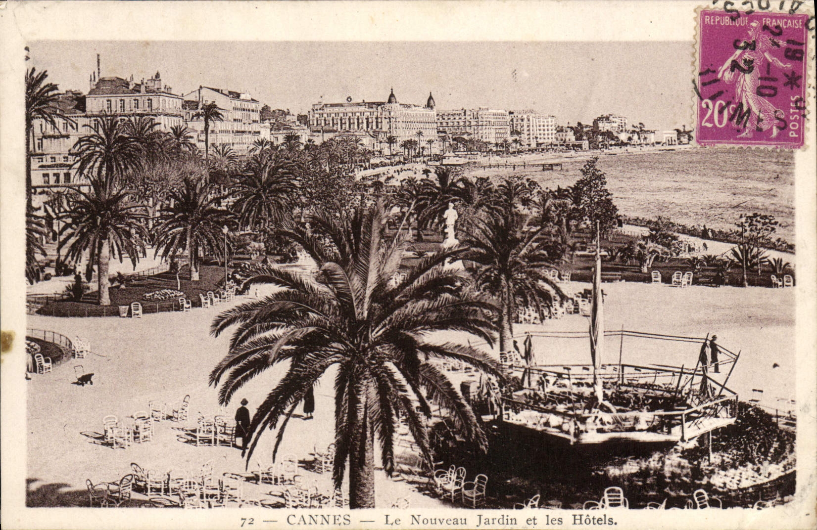 CANNES — Le Nouveau Jardin et les Hôtels — ADIA IMP. — NICE