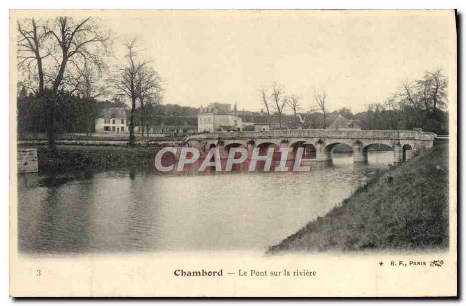 CPA Chambord Le Pont Sur la Riviere