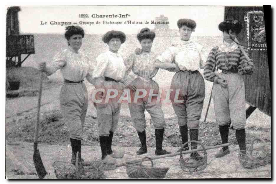 REPRO Le Chapus Groupe de pecheuses d'huitres de Marennes Folklore