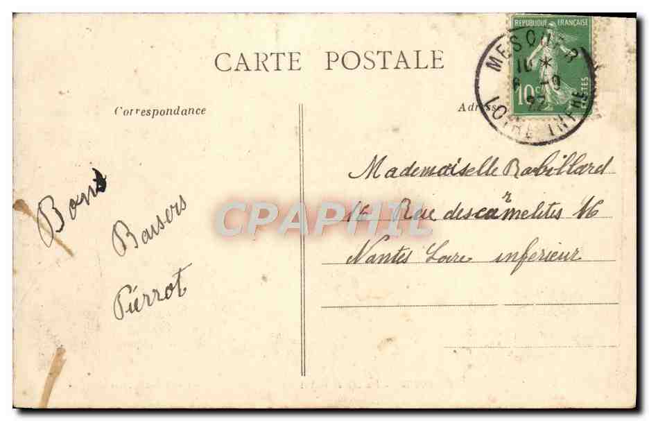 CPA Quimiac Marais de la Roblire Oies — Rückseite