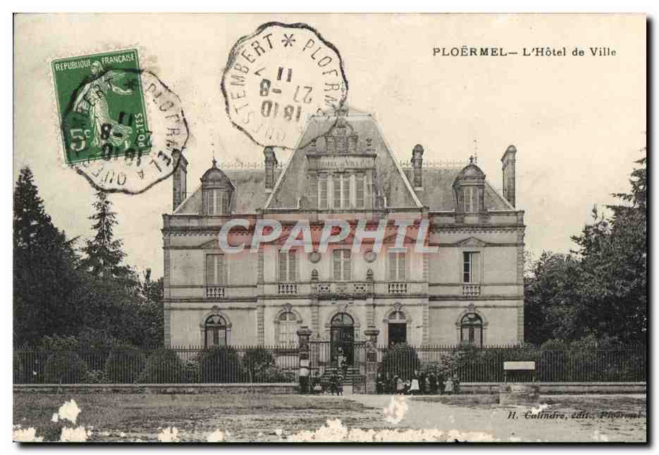CPA Ploermel L'Hotel de Ville