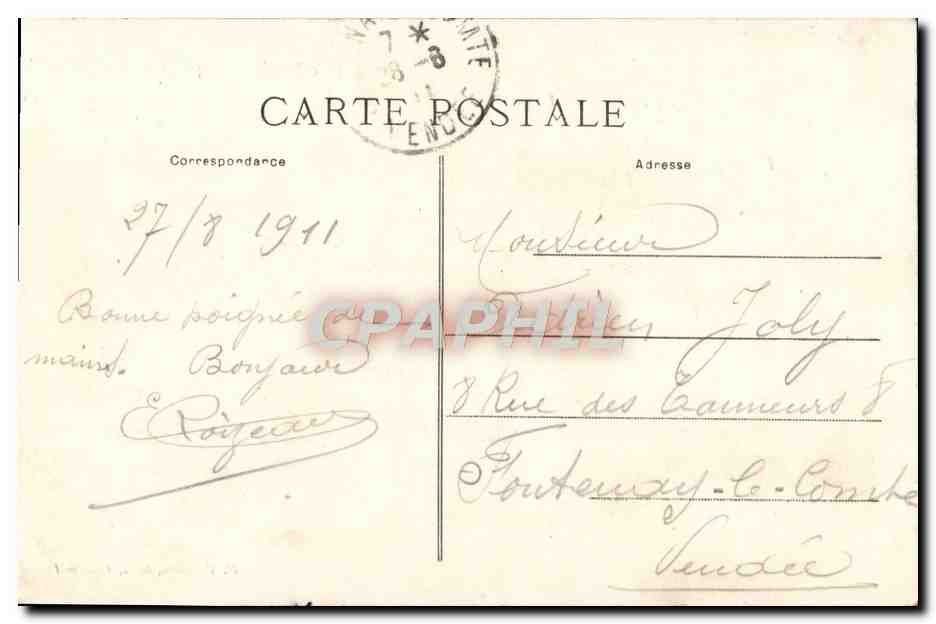CPA Ploermel L'Hotel de Ville — Rückseite