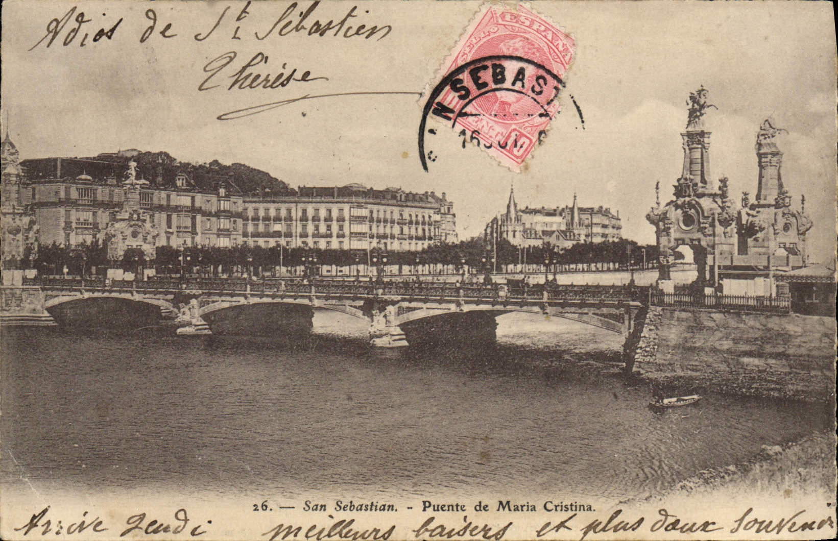 CPA San Sebastian Puente de Maria Cristina