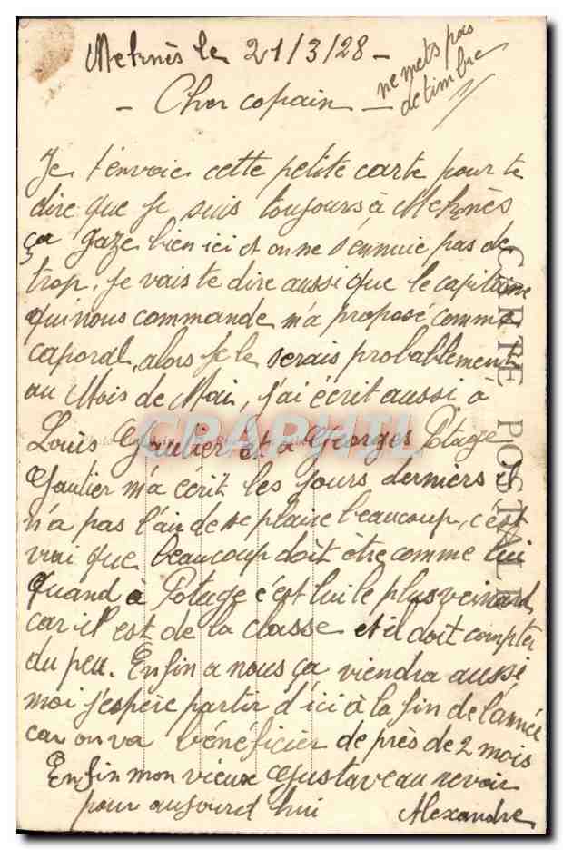 CPA Maroc Un Hypnotiseur et Charmeur de Serpent — Rückseite