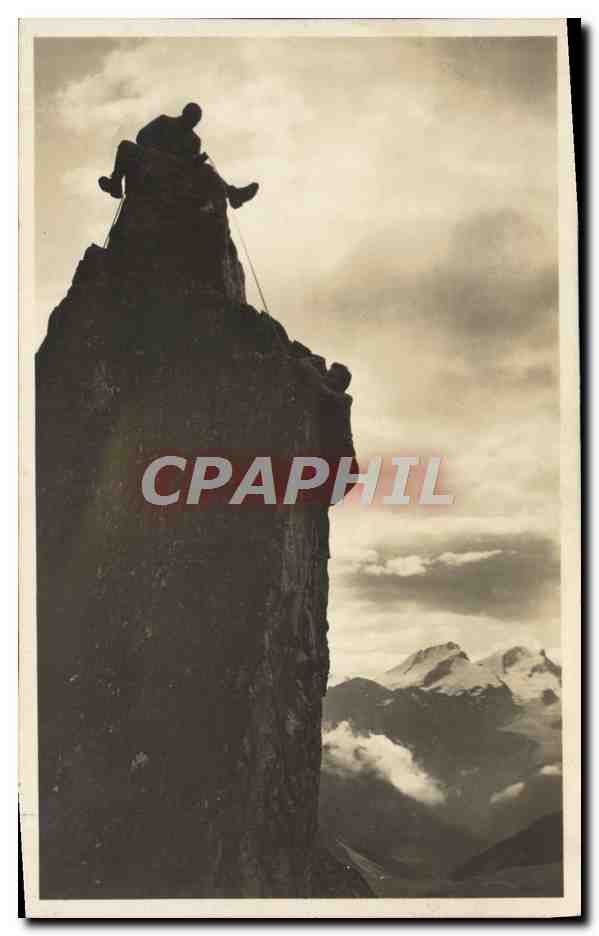 CPA Am Kletterblock bei der Schonbuhlhutte