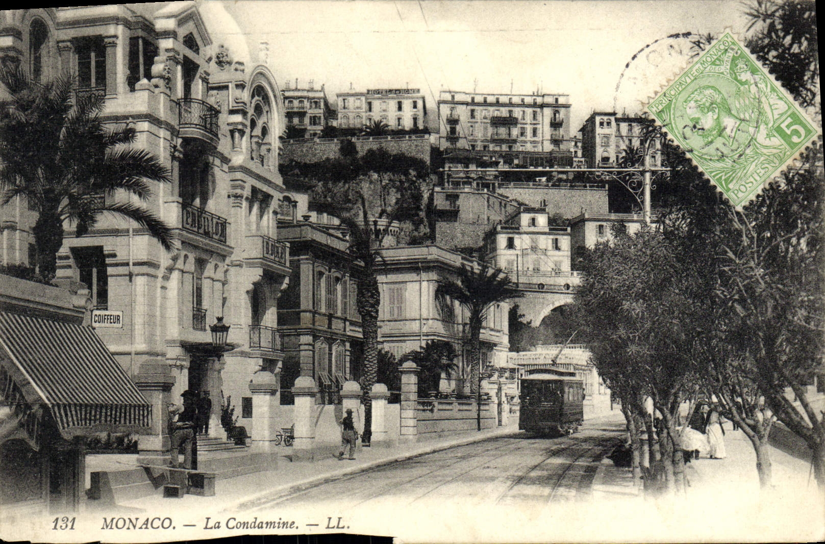 CPA Monaco La Condamine Tramway