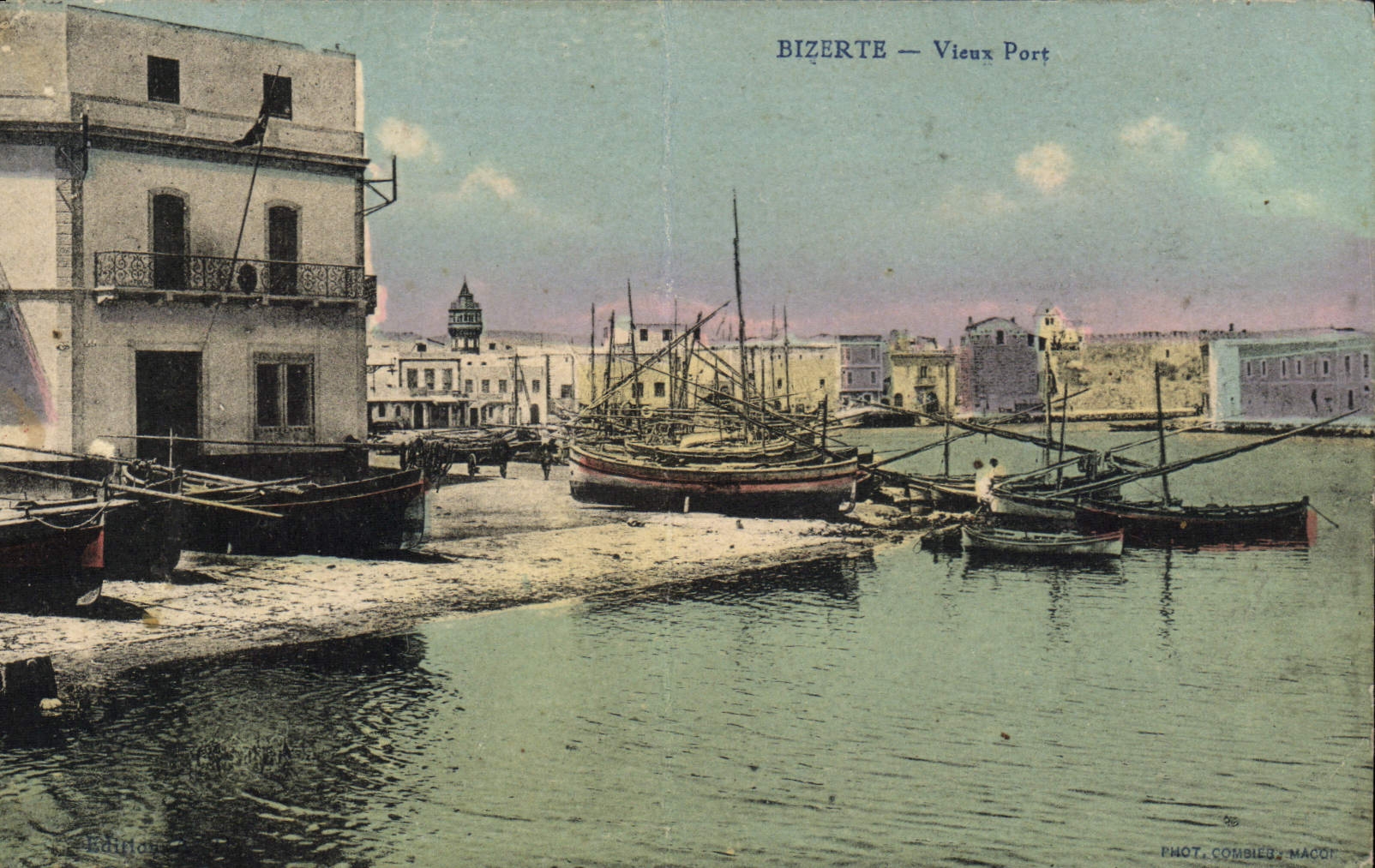 CPA Bizerte Vieux Port Bateaux