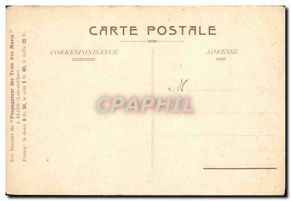 CPA La France Soldat Du Christ Aupres Des Nations Militaria Coeur de Jesus  — Verso
