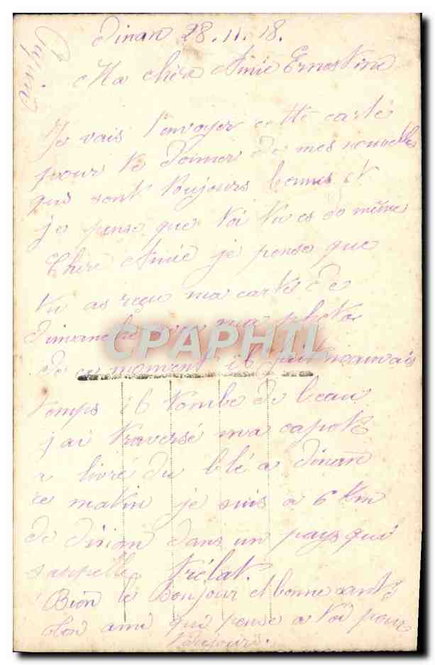 Femme tenant des fleurs — homme en casque dans un décor brumeux — Novetta 921 — Reverso