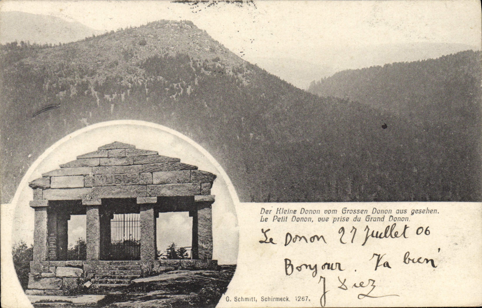 Le Petit Donon — View Taken from the Grand Donon — G. Schmitt, Schirmeck, n°1267