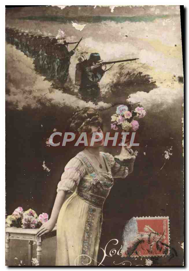 CPA Fantaisie Femme