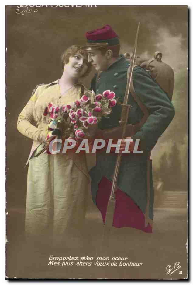 CPA Fantaisie Femme Doux souvenir 