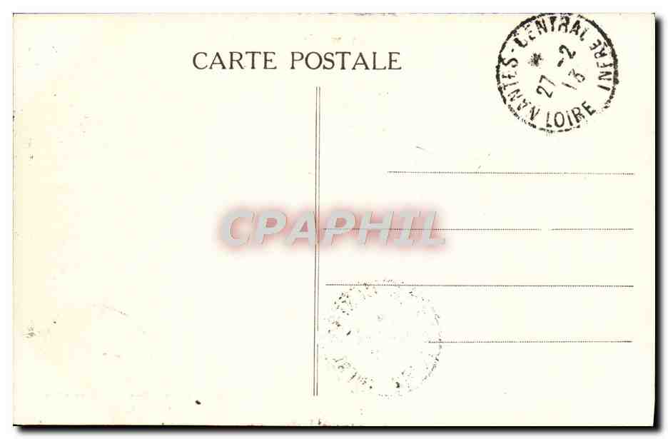 CPA Nantes Entree du Cours St Pierre — Verso