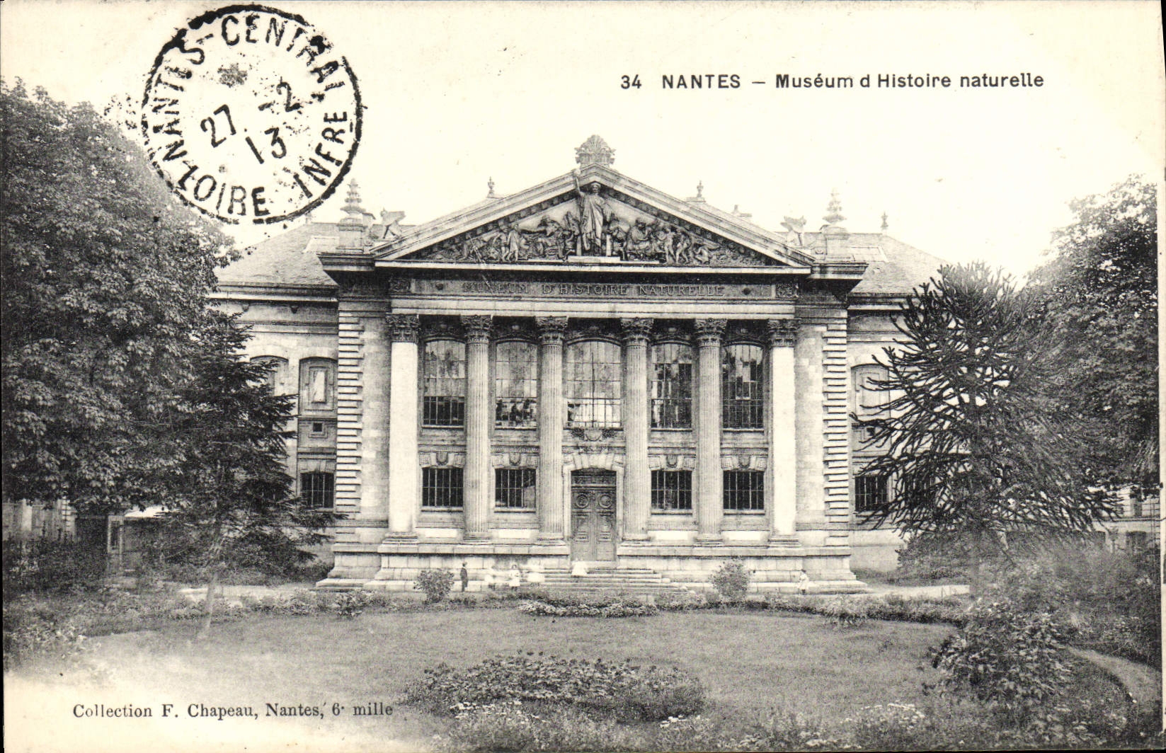 CPA Nantes Museum d'Histoire Naturelle