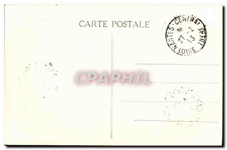 CPA Nantes Museum d'Histoire Naturelle — Verso