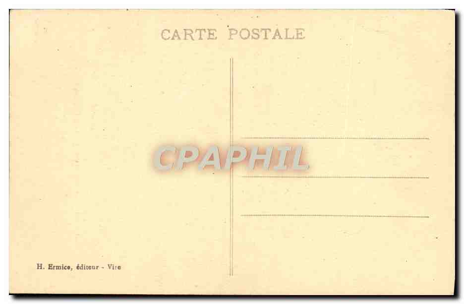 CPA Ancienne Normandie Une coiffe du Calvados Folklore — Verso
