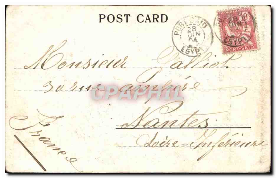 CPA Femme Syrienne Syrie Port Saif Egypte  — Rückseite