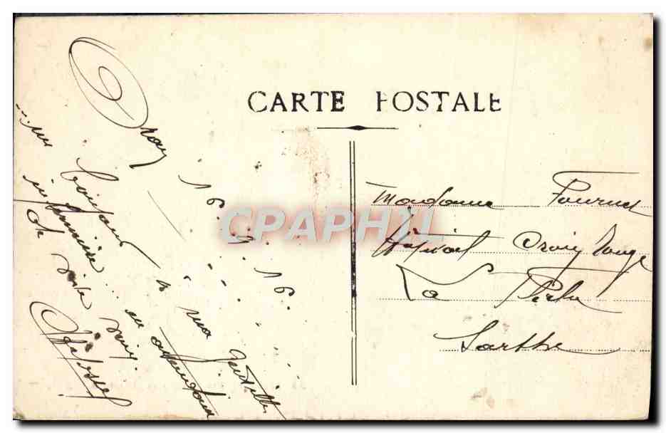 CPA Oran Les Nouvelles Casernes Militaria — Back