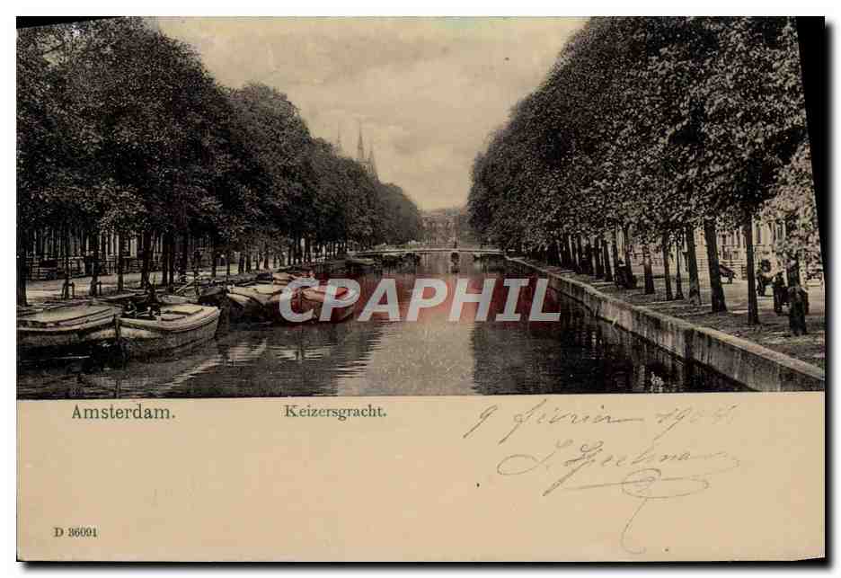 CPA Amsterdam Keizersgracht Bateau Peniche