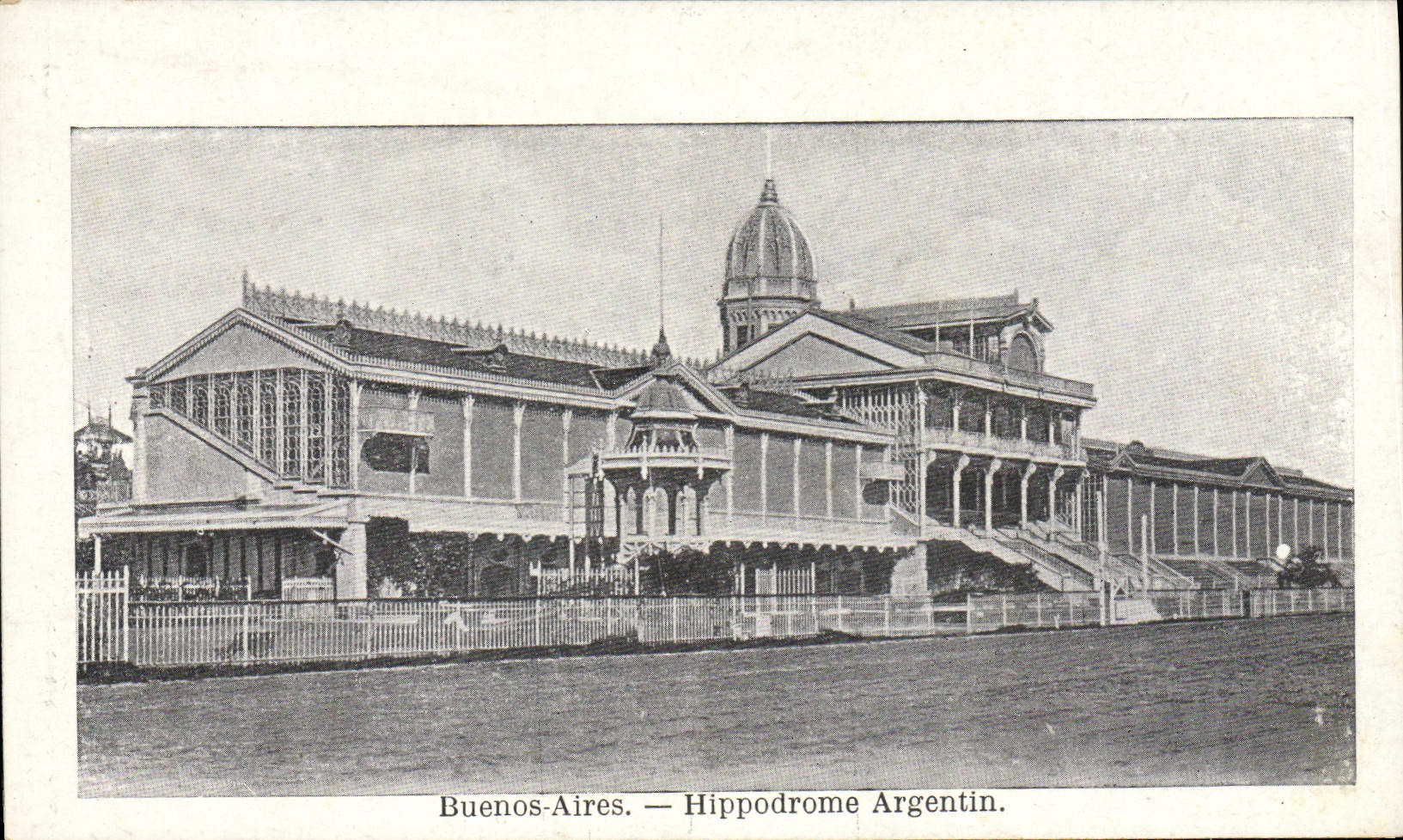 CPA Buenos Aires Hippodrome Argentin Cheval Hippisme