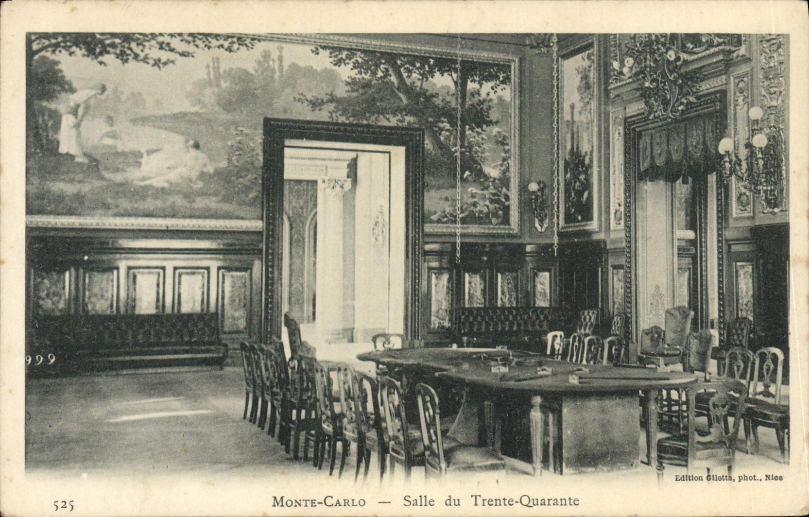 Monte-Carlo — Salle du Trente-Quarante — Edition Gilletta, phot. Niece