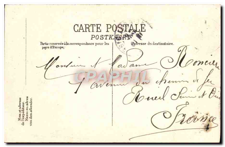 CPA Anvers de Marnix Escaut — Rückseite