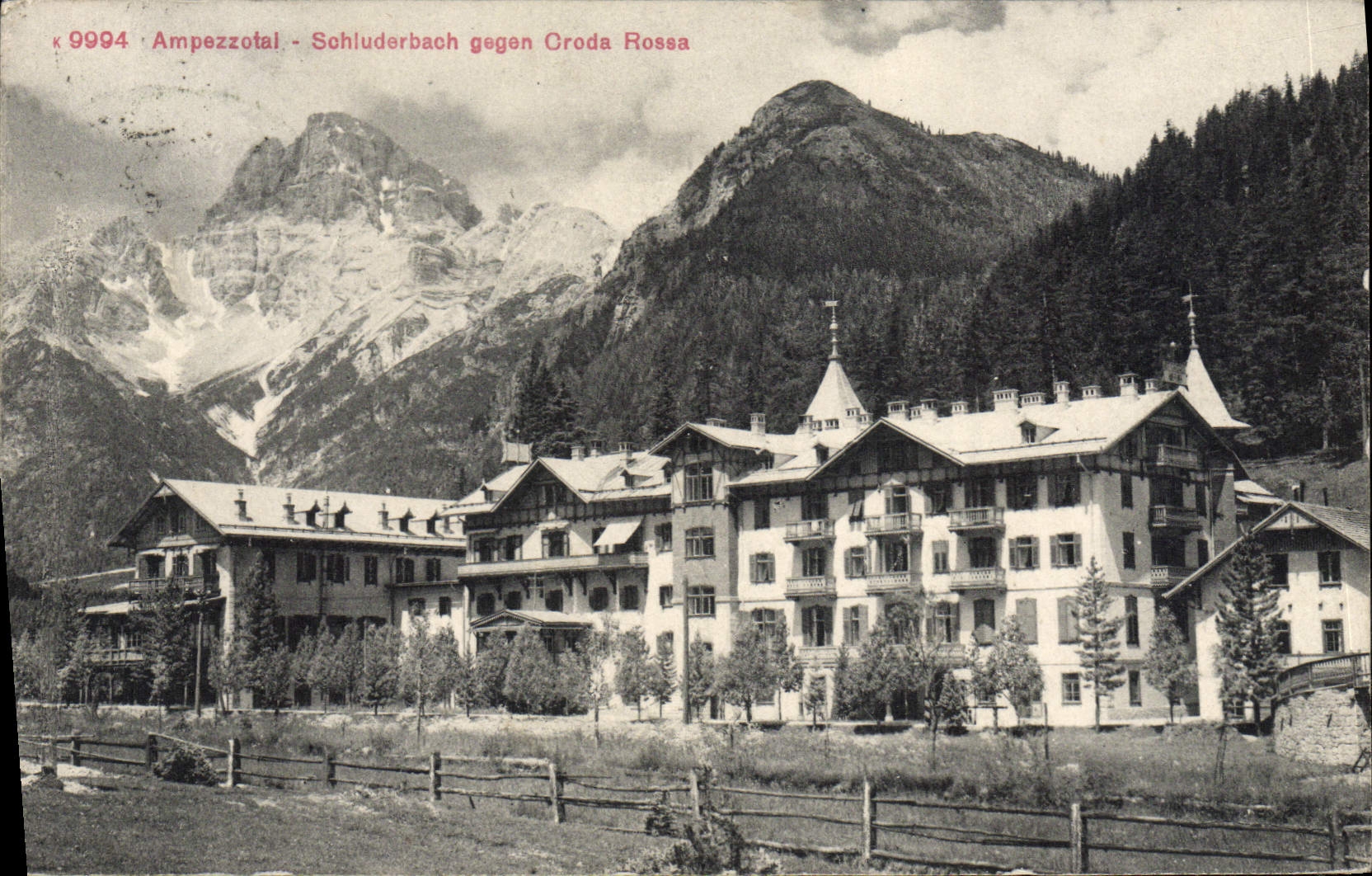 CPA Ampezzotal Schjuderbach Gagen Croda Rossa